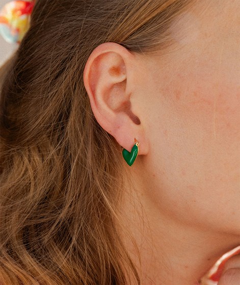 EBBA Ohrringe Grün Herz
