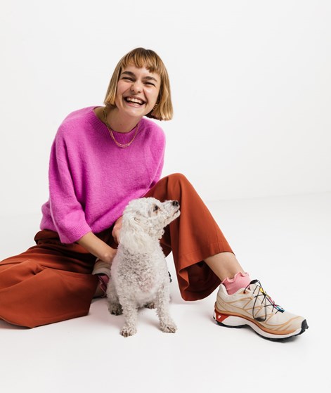 KAUF DICH GLÜCKLICH Hose Braun Bundfalten