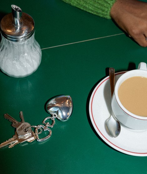 EBBA Schlüsselanhänger Herz Silber