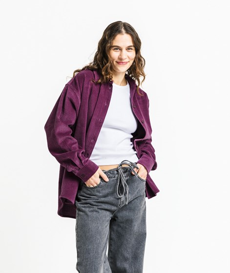 KAUF DICH GLÜCKLICH Cord Overshirt Bordeaux