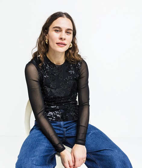 YAS YASVitina Longsleeve Schwarz