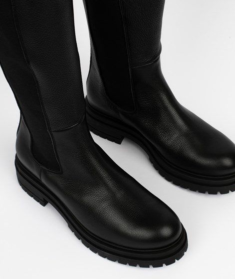 KAUF DICH GLÜCKLICH Lederstiefel schwarz