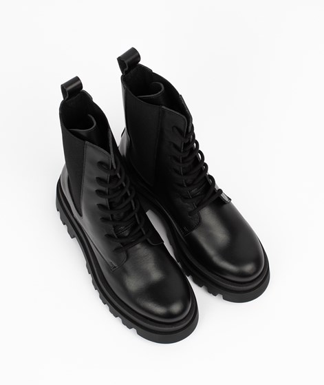 KAUF DICH GLÜCKLICH Lederstiefel schwarz