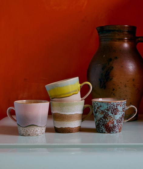 HKLIVING 70s Ceramics: Americano Tasse Grün Sand