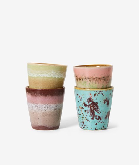 HKLIVING 70s Ceramics: Ristretto (4er-Set)