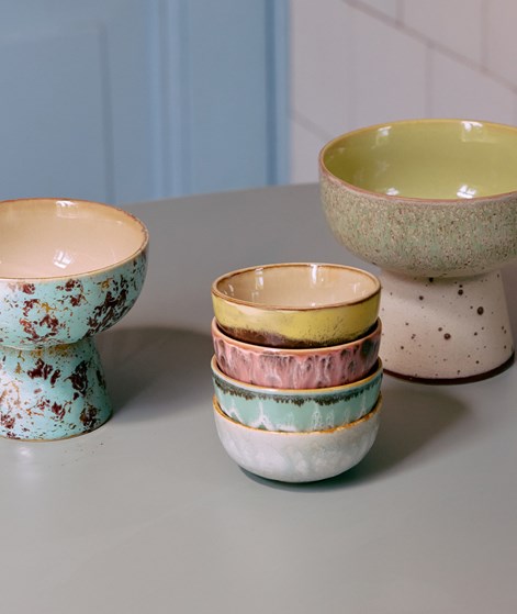 HKLIVING 70s Ceramics: XS (4er-Set) Schalen