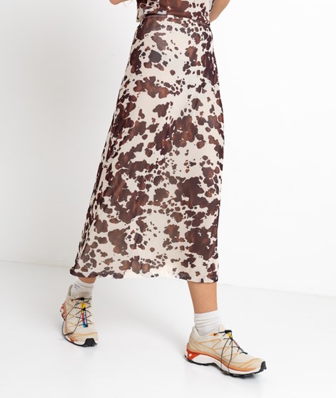 KAUF DICH GLÜCKLICH Rock Kuhprint aus recyceltem Polyester