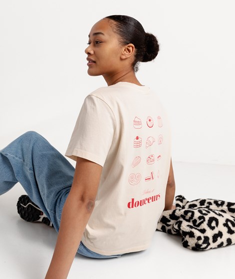 KAUF DICH GLÜCKLICH T-Shirt Douceurs Beige aus Bio-Baumwolle