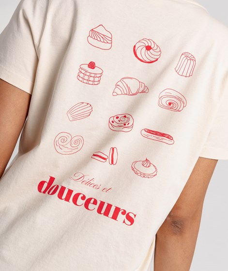 KAUF DICH GLÜCKLICH T-Shirt Douceurs Beige aus Bio-Baumwolle