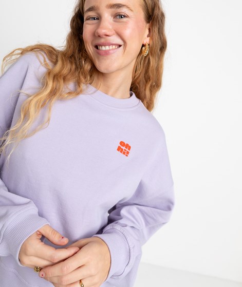 KAUF DICH GLÜCKLICH Sweater Oh Hi Lavendel aus Bio-Baumwolle