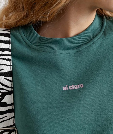 KAUF DICH GLÜCKLICH Sweater Si Claro Grün aus Bio-Baumwolle