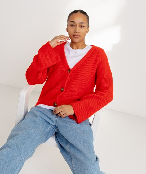KAUF DICH GLÜCKLICH Cardigan Rot