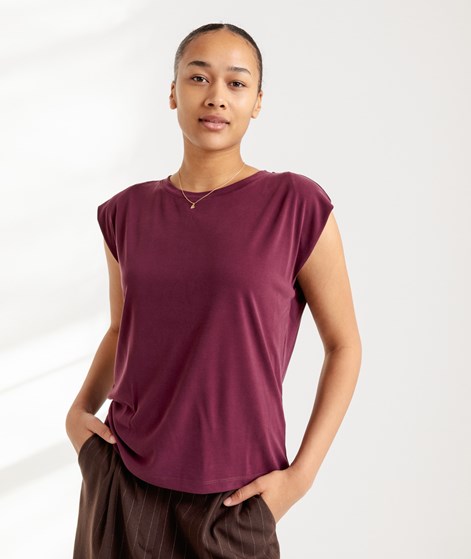 KAUF DICH GLÜCKLICH T-Shirt Bordeaux aus Modal (TENCEL™)