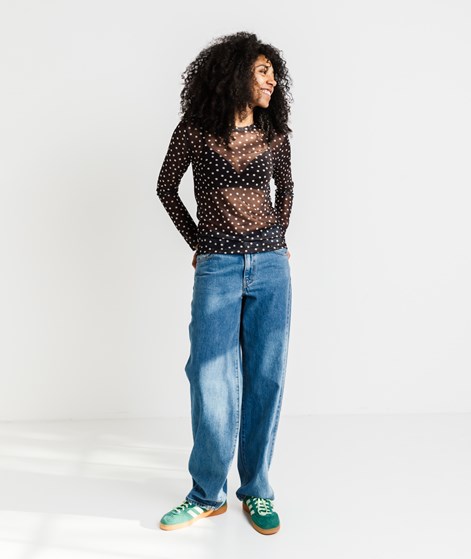 KAUF DICH GLÜCKLICH Longsleeve Schwarzweiß aus recyceltem Polyester