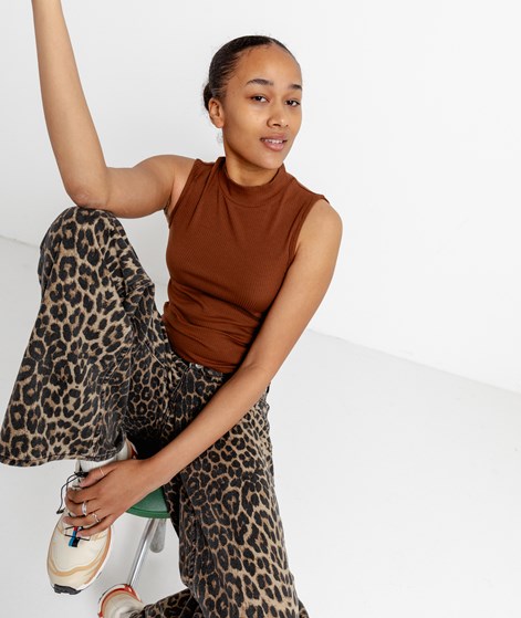 KAUF DICH GLÜCKLICH Top Braun aus Viskose (LENZING™ ECOVERO™)