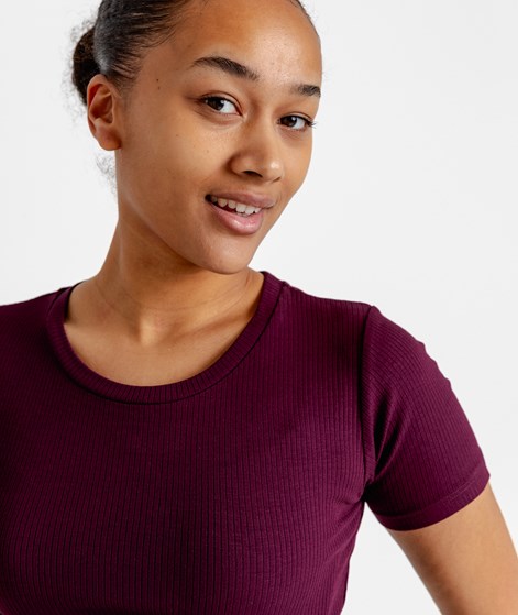 KAUF DICH GLÜCKLICH T-Shirt Bordeaux aus Viskose (LENZING™ ECOVERO™)