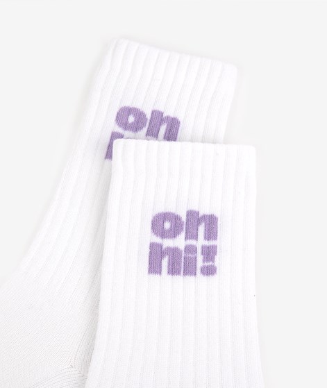 KAUF DICH GLÜCKLICH Tennissocke Oh hi! (Gr. 36-41) aus Bio-Baumwolle