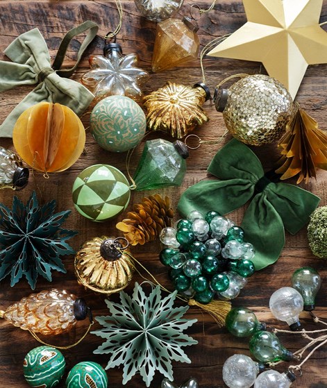 MADAM STOLTZ (4er-Set) Samt Schleifen Ornamente