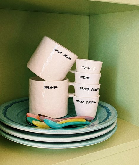 ANNA + NINA Fuck it Espresso Becher Weiß