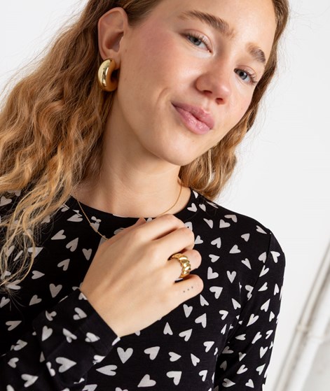 KAUF DICH GLÜCKLICH Longsleeve Hearts aus Viskose (LENZING™ ECOVERO™)