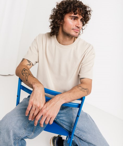 KAUF DICH GLÜCKLICH T-Shirt Creme Smiley aus Bio-Baumwolle