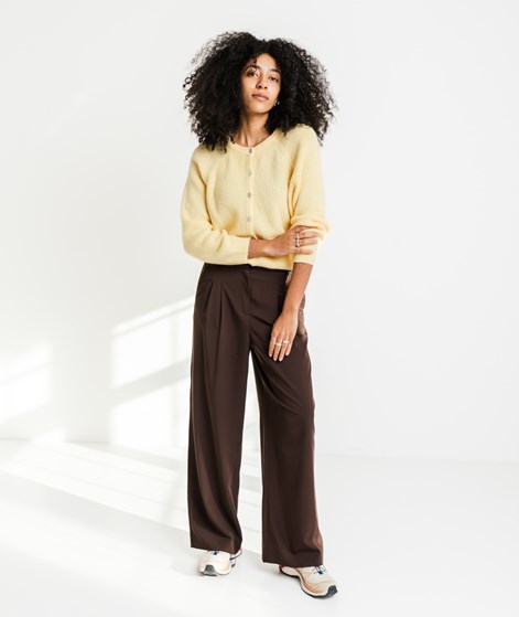 KAUF DICH GLÜCKLICH Bundfaltenhose Dunkelbraun