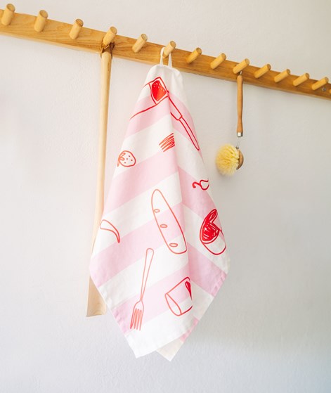 KAUF DICH GLÜCKLICH Küchentuch Dinner aus Bio-Baumwolle