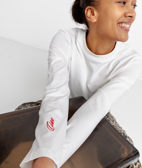 KAUF DICH GLÜCKLICH Longsleeve Pasta alla Norma aus Bio-Baumwolle