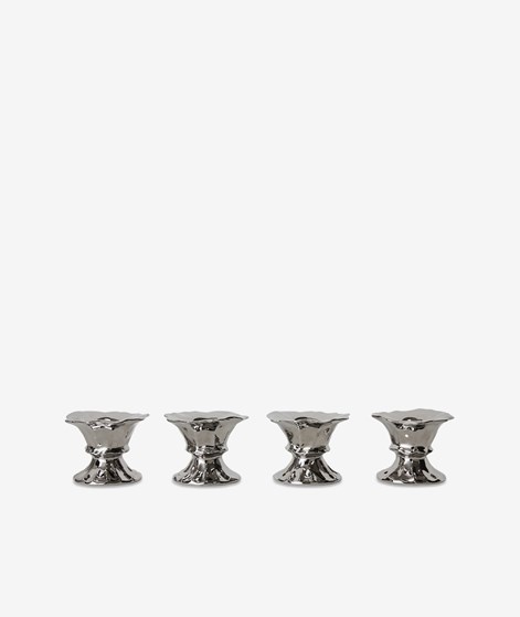 HKLIVING New Classics (4er-Set) Eierbecher Silber