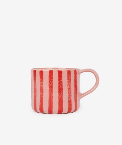 KAUF DICH GLÜCKLICH Mug stripes red