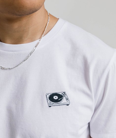 KAUF DICH GLÜCKLICH Elliot T-Shirt Turntable Weiß