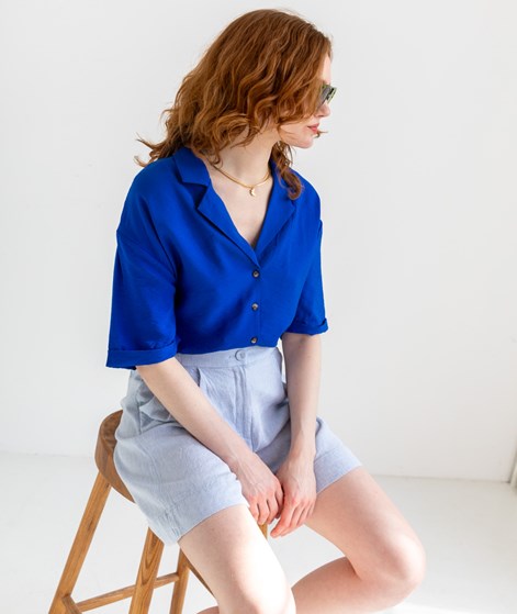 KAUF DICH GLÜCKLICH Bluse Blau